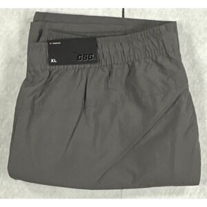 CSG Mens Cargo City Wind Athletic Shorts Grey XL 8 Inch Inseam NWT